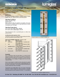 Thumbnail of document Data Sheet - Lumiglas® Intrinsically Safe Rectangular Light Series REL01-EX